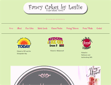Tablet Screenshot of fancycakesbyleslie.com